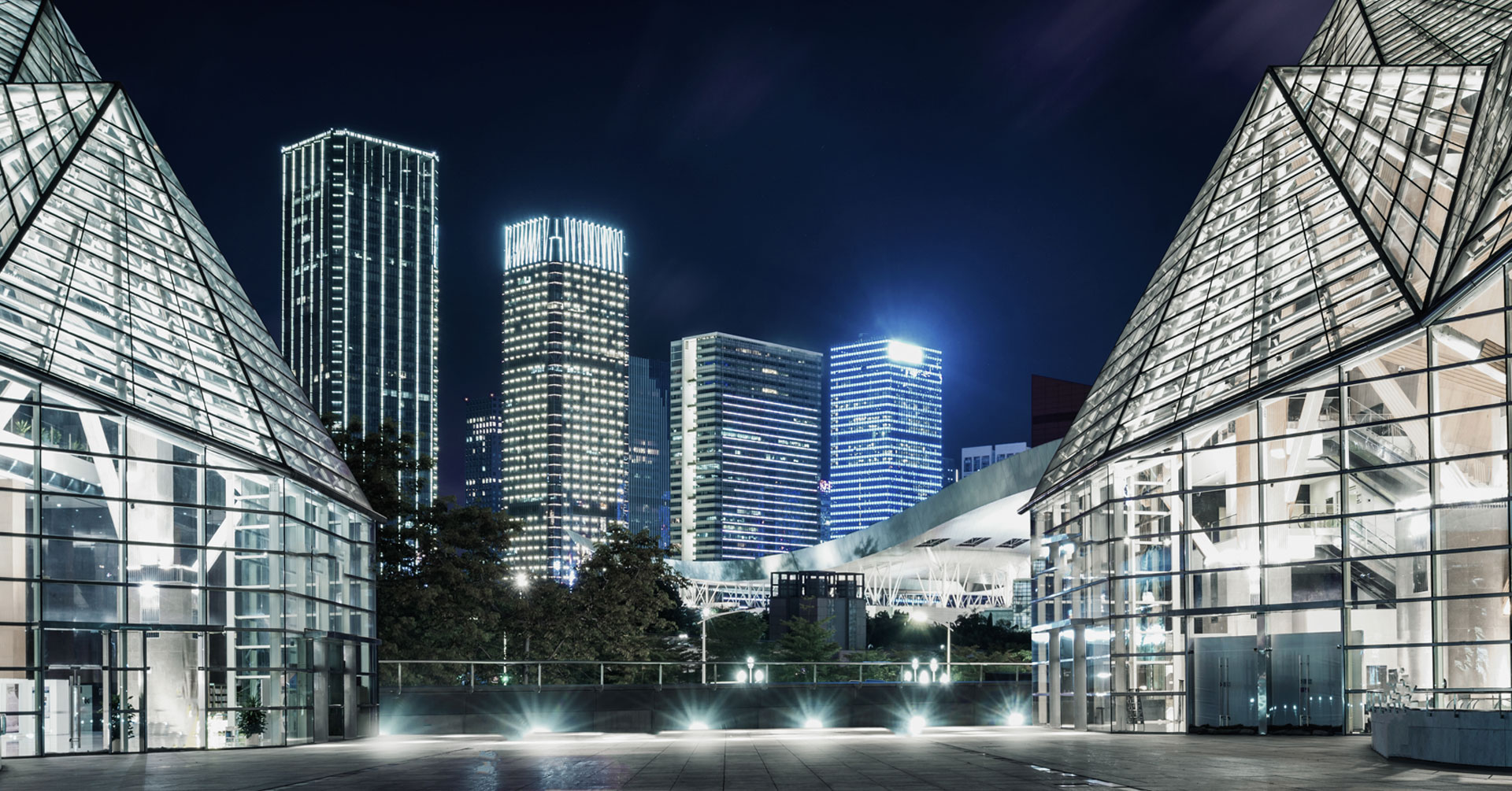 Panorama moderního chytrého města